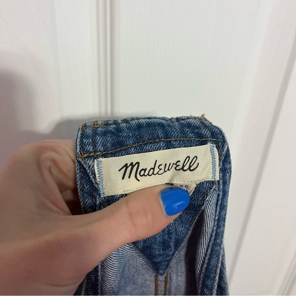 Madewell Adirondack Short Overalls in Denville Wash - Picture 8 of 8